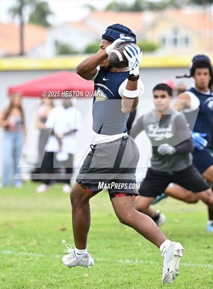 Thumbnail 2 in St. John Bosco vs. Inglewood (Battle at the Beach) photogallery.