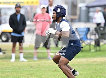 Thumbnail 3 in St. John Bosco vs. Inglewood (Battle at the Beach) photogallery.