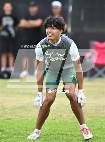 Thumbnail 2 in St. John Bosco vs. Inglewood (Battle at the Beach) photogallery.