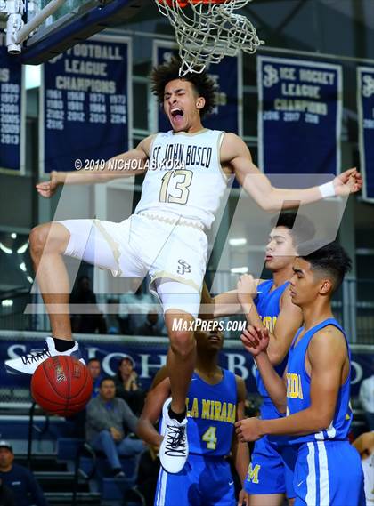 Thumbnail 3 in St. John Bosco vs. La Mirada (St. John Bosco-Gahr Classic) photogallery.
