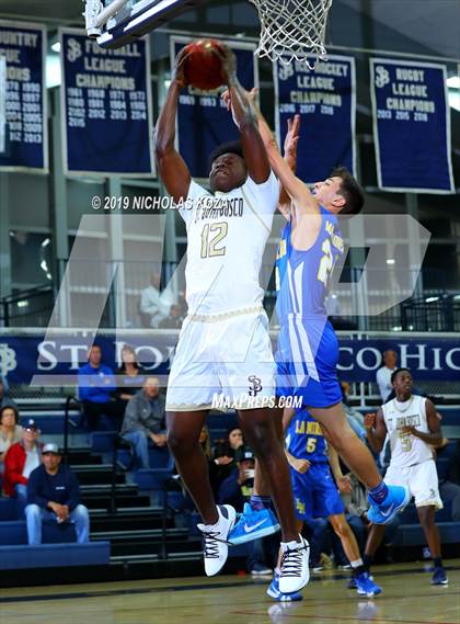 Thumbnail 3 in St. John Bosco vs. La Mirada (St. John Bosco-Gahr Classic) photogallery.