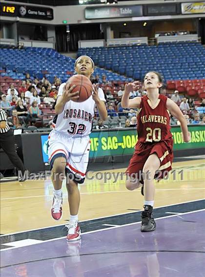 Thumbnail 3 in Calaveras vs Modesto Christian (CIF SJS D4 Final) photogallery.