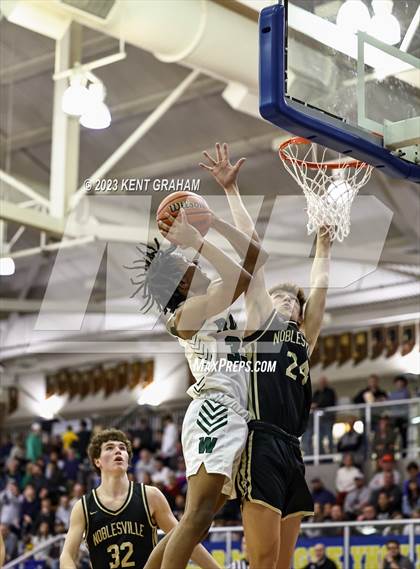 Thumbnail 3 in Noblesville vs Westfield (IHSAA 4A Sectional Semi Final) photogallery.
