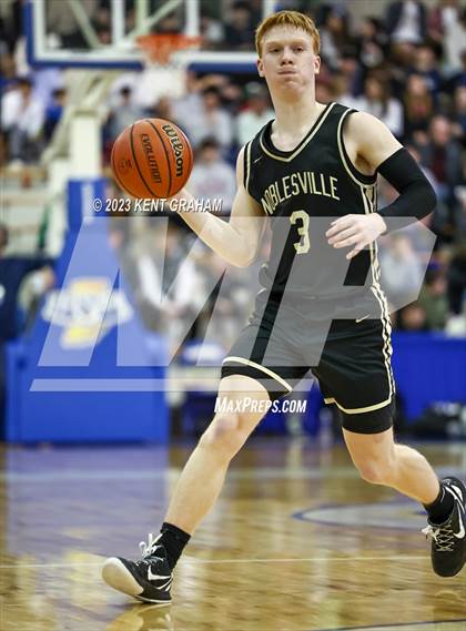 Thumbnail 3 in Noblesville vs Westfield (IHSAA 4A Sectional Semi Final) photogallery.