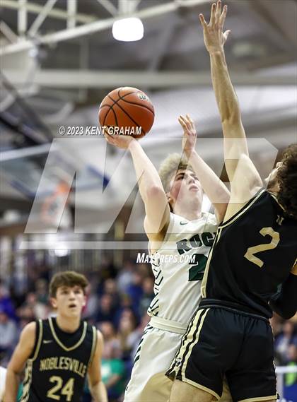 Thumbnail 2 in Noblesville vs Westfield (IHSAA 4A Sectional Semi Final) photogallery.