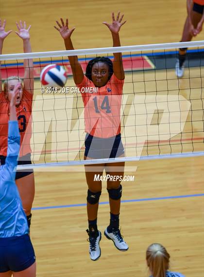 Thumbnail 1 in Brandeis vs Johnson (NEISD Volleyball Tournament) photogallery.