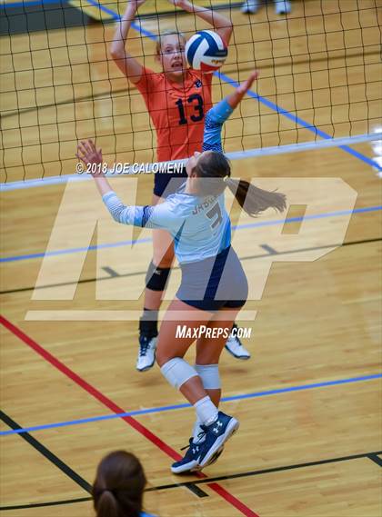 Thumbnail 1 in Brandeis vs Johnson (NEISD Volleyball Tournament) photogallery.