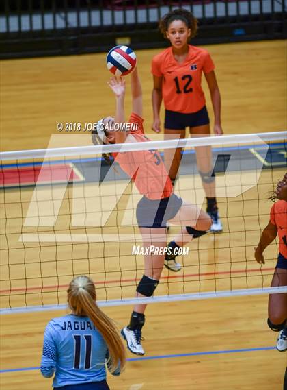 Thumbnail 3 in Brandeis vs Johnson (NEISD Volleyball Tournament) photogallery.