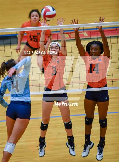 Thumbnail 2 in Brandeis vs Johnson (NEISD Volleyball Tournament) photogallery.