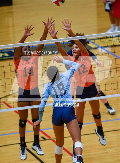 Thumbnail 2 in Brandeis vs Johnson (NEISD Volleyball Tournament) photogallery.