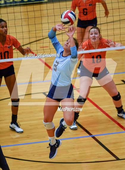 Thumbnail 2 in Brandeis vs Johnson (NEISD Volleyball Tournament) photogallery.