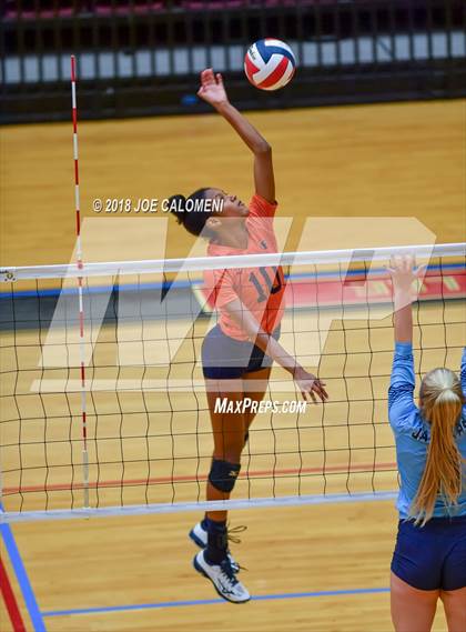 Thumbnail 1 in Brandeis vs Johnson (NEISD Volleyball Tournament) photogallery.
