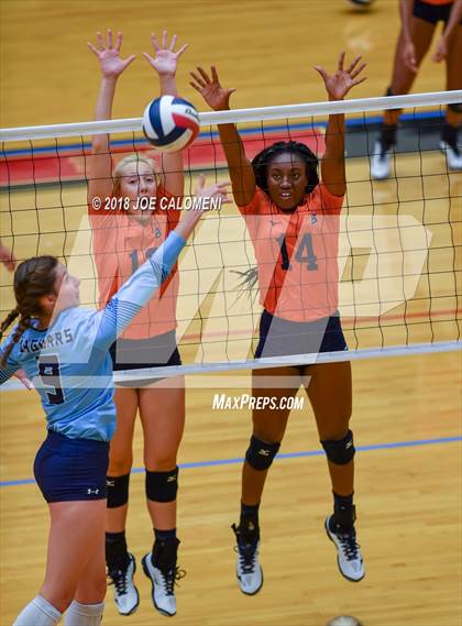 Thumbnail 3 in Brandeis vs Johnson (NEISD Volleyball Tournament) photogallery.