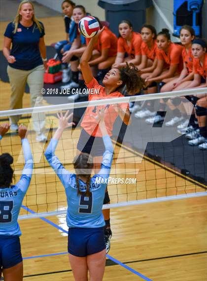 Thumbnail 3 in Brandeis vs Johnson (NEISD Volleyball Tournament) photogallery.