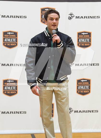 Thumbnail 1 in Marines H.S. Male Athlete of the Month - Connor Blend photogallery.