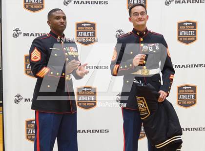 Thumbnail 1 in Marines H.S. Male Athlete of the Month - Connor Blend photogallery.