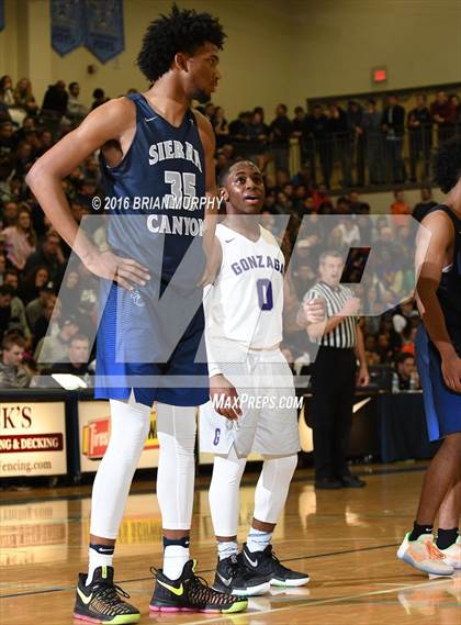 Thumbnail 3 in Sierra Canyon vs. Gonzaga (Les Schwab Invitational) photogallery.