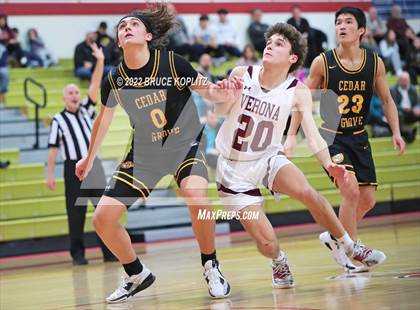 Thumbnail 2 in Cedar Grove vs Verona (Holiday Tournament) photogallery.