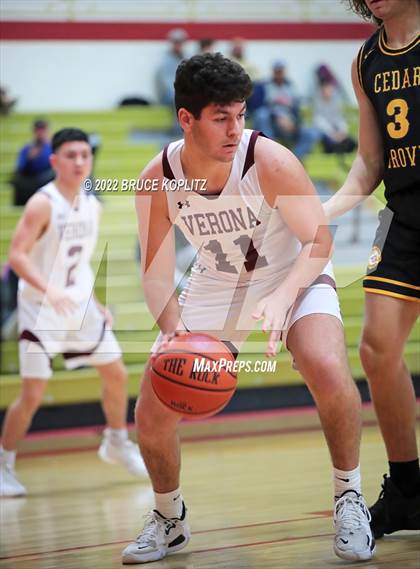 Thumbnail 3 in Cedar Grove vs Verona (Holiday Tournament) photogallery.