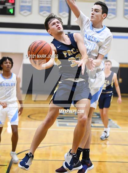 Thumbnail 2 in Pusch Ridge Christian Academy vs. Horizon Honors (Valley Christian Boys Basketball Thanksgiving Tournament) photogallery.