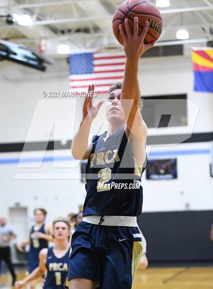 Thumbnail 1 in Pusch Ridge Christian Academy vs. Horizon Honors (Valley Christian Boys Basketball Thanksgiving Tournament) photogallery.