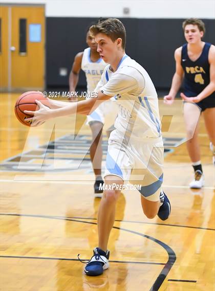 Thumbnail 3 in Pusch Ridge Christian Academy vs. Horizon Honors (Valley Christian Boys Basketball Thanksgiving Tournament) photogallery.