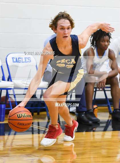 Thumbnail 3 in Pusch Ridge Christian Academy vs. Horizon Honors (Valley Christian Boys Basketball Thanksgiving Tournament) photogallery.