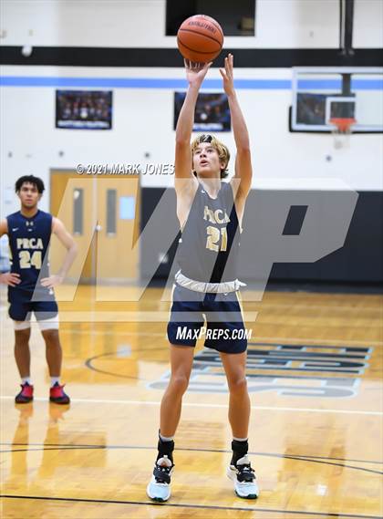 Thumbnail 1 in Pusch Ridge Christian Academy vs. Horizon Honors (Valley Christian Boys Basketball Thanksgiving Tournament) photogallery.