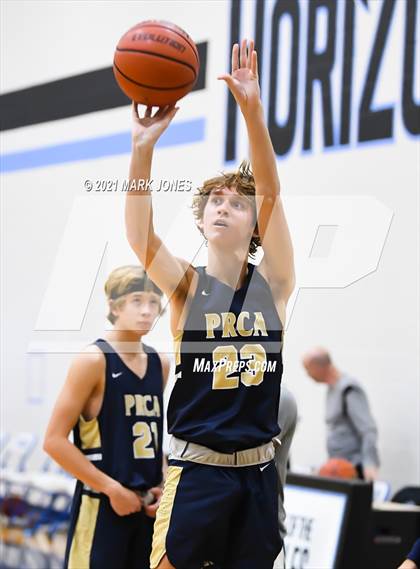 Thumbnail 2 in Pusch Ridge Christian Academy vs. Horizon Honors (Valley Christian Boys Basketball Thanksgiving Tournament) photogallery.