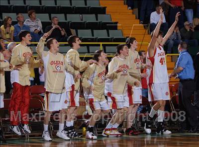 Thumbnail 2 in Olean vs Malverne (NYSPHSAA Class B Final) photogallery.