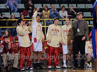 Thumbnail 3 in Olean vs Malverne (NYSPHSAA Class B Final) photogallery.