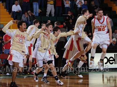 Thumbnail 3 in Olean vs Malverne (NYSPHSAA Class B Final) photogallery.