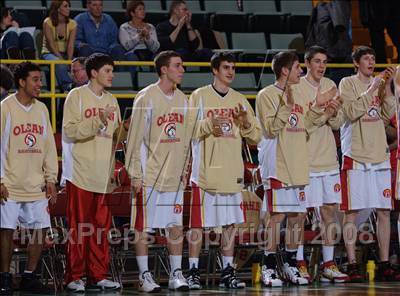 Thumbnail 2 in Olean vs Malverne (NYSPHSAA Class B Final) photogallery.