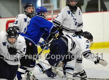 Thumbnail 2 in East Catholic vs. Wilton (CIAC Division 2 Quarterfinal) photogallery.