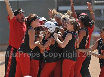 Thumbnail 1 in Rosamond vs. Hesperia Christian (CIF SS D7 Final) photogallery.