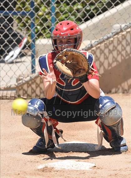 Thumbnail 1 in Rosamond vs. Hesperia Christian (CIF SS D7 Final) photogallery.
