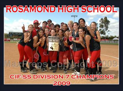 Thumbnail 2 in Rosamond vs. Hesperia Christian (CIF SS D7 Final) photogallery.