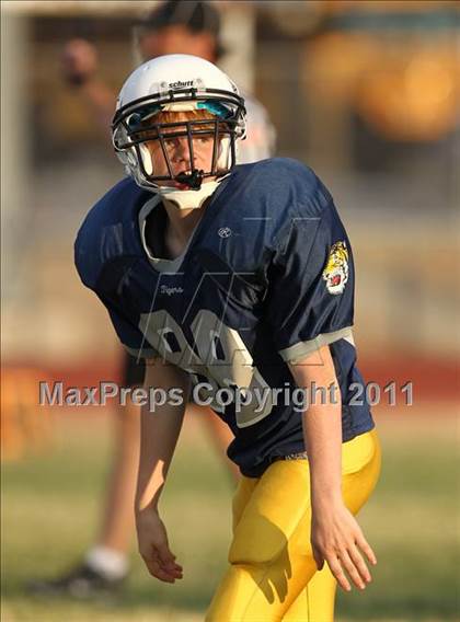 Thumbnail 2 in Round Rock Westwood Freshman Orange @ Stony Point Freshman Blue photogallery.