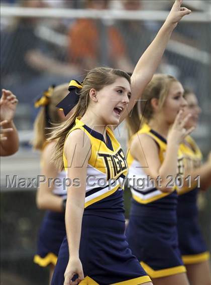 Thumbnail 1 in Round Rock Westwood Freshman Orange @ Stony Point Freshman Blue photogallery.