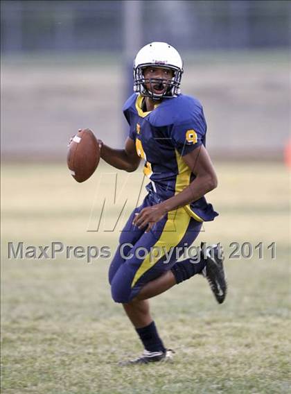 Thumbnail 3 in Round Rock Westwood Freshman Orange @ Stony Point Freshman Blue photogallery.