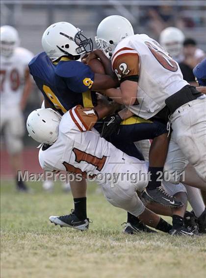 Thumbnail 2 in Round Rock Westwood Freshman Orange @ Stony Point Freshman Blue photogallery.