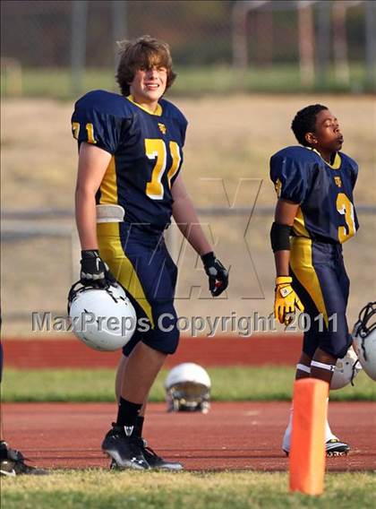 Thumbnail 3 in Round Rock Westwood Freshman Orange @ Stony Point Freshman Blue photogallery.