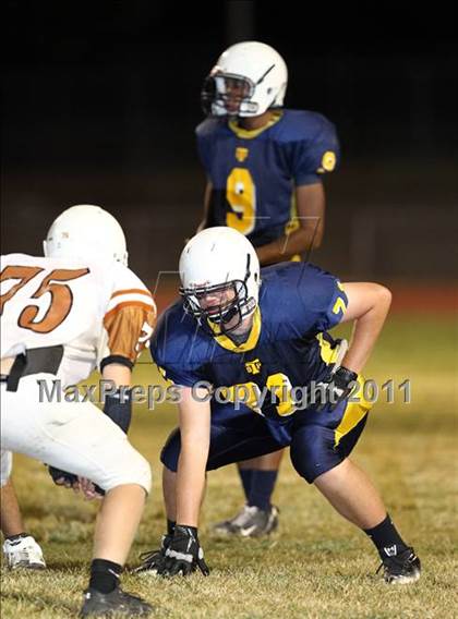 Thumbnail 3 in Round Rock Westwood Freshman Orange @ Stony Point Freshman Blue photogallery.