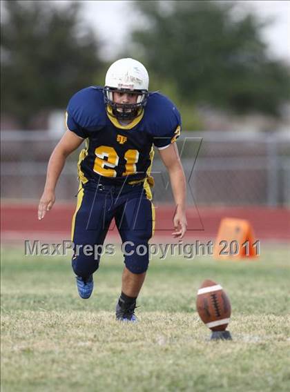 Thumbnail 3 in Round Rock Westwood Freshman Orange @ Stony Point Freshman Blue photogallery.