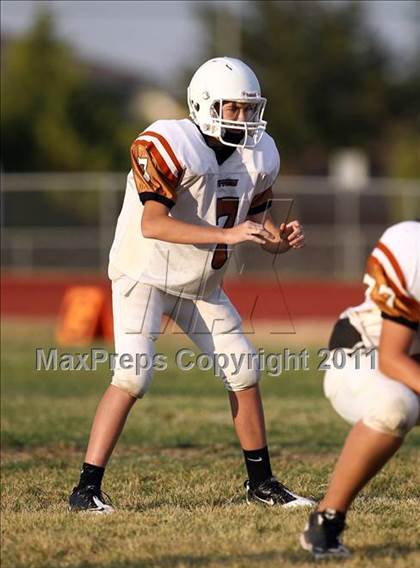 Thumbnail 3 in Round Rock Westwood Freshman Orange @ Stony Point Freshman Blue photogallery.