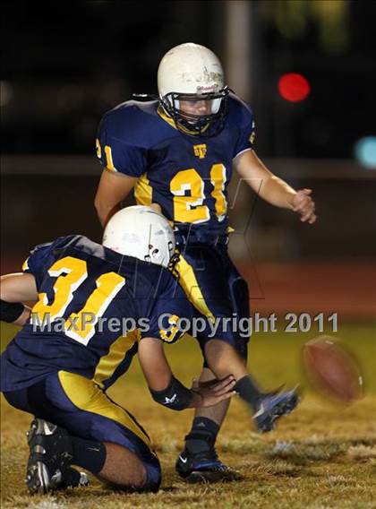 Thumbnail 3 in Round Rock Westwood Freshman Orange @ Stony Point Freshman Blue photogallery.