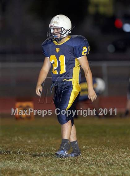 Thumbnail 1 in Round Rock Westwood Freshman Orange @ Stony Point Freshman Blue photogallery.