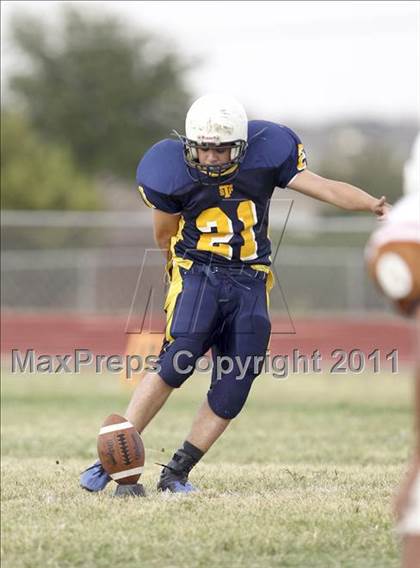 Thumbnail 3 in Round Rock Westwood Freshman Orange @ Stony Point Freshman Blue photogallery.