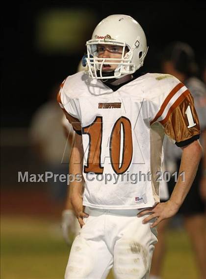 Thumbnail 1 in Round Rock Westwood Freshman Orange @ Stony Point Freshman Blue photogallery.