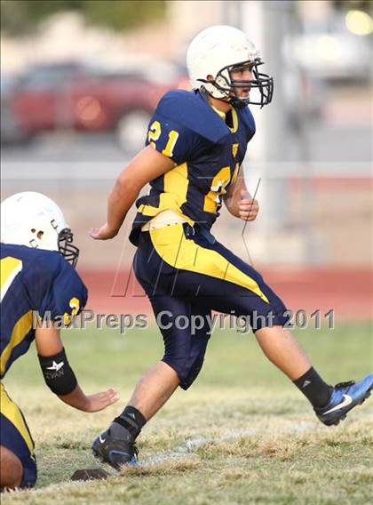 Thumbnail 2 in Round Rock Westwood Freshman Orange @ Stony Point Freshman Blue photogallery.